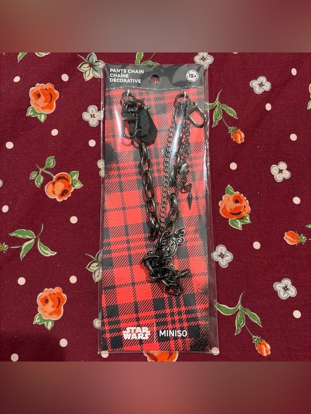 Miniso Star Wars Black Decorative Pants Chain